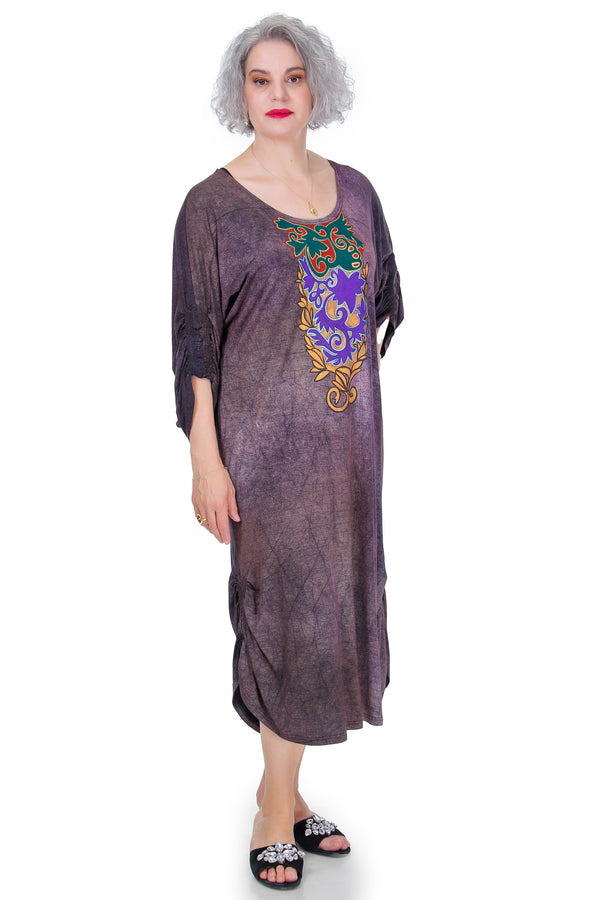 Rochie jerse cu pictura  Liza Panait Liza Panait Online Boutique